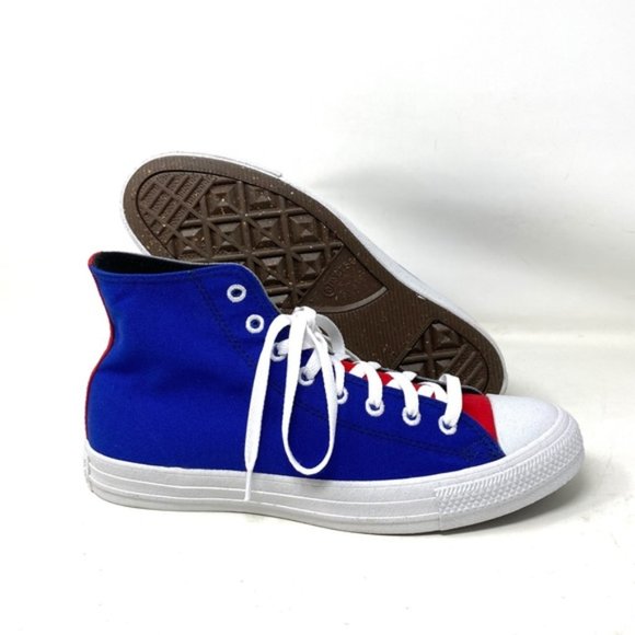 Converse Ctas High Top Blue Gray Canvas Men’s Sneakers Custom A03947C-GBRW - Picture 4 of 8